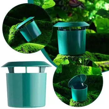 Отпугиватель вредителей для животных Gintrap Tools Slug House Snail Trap Catcher Snail Cage Garden Farm Protector Eco-friendly Reject зелёный