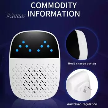 Отпугиватель вредителей Устройство управления мышью со сверхвысокочастотными импульсными волнами, широкий охват, вилка AU, отпугиватель насекомых, грызунов One Size AU Plug