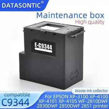 Отработанные чернила C9344 C12C934461 для контейнера для обслуживания EPSON C9344 XP-3100 XP-410 XP-4101 XP-2100 XP-4105 WF-2810DWF Чернильный картридж 1pcs