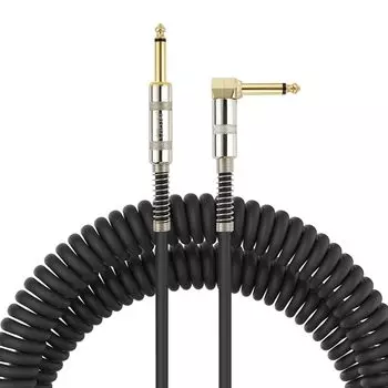 OTraki Guitar Shielded Cable, 5m Long, S-L Type Plug, 6.35mm Male to Male, Heavy-Duty, Break-Resistant, for Instruments, Bass, Keyboards, Amplifiers,