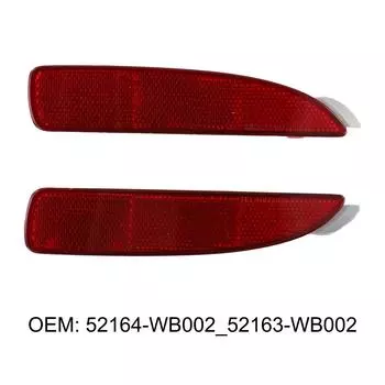 Отражатель бампера ABS для Scion для YARIS IA, набор из 2 деталей для задней стороны водителя и пассажира, аксессуары CHINA