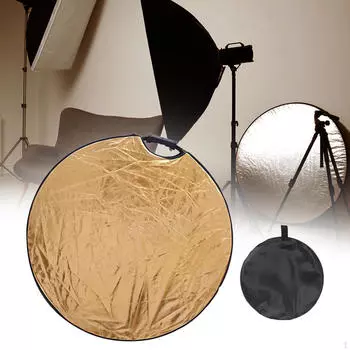 Отражатель фотографии, свет 2 в 1, панель, портативный отражатель фото 80cm