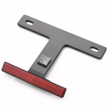 Отражатель мотоцикла Daytona, угол 45°, для 50-125 куб. см, алюминиевый тонкий отражатель, черный 67475