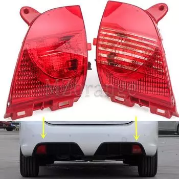 Отражатель стоп-сигнала для Peugeot 308CC 2008-2014 для Citroen C3XR Задний бампер Стоп-сигнал Задний противотуманный фонарь Предупреждение Аксессуары для автомобилей с правым рулем