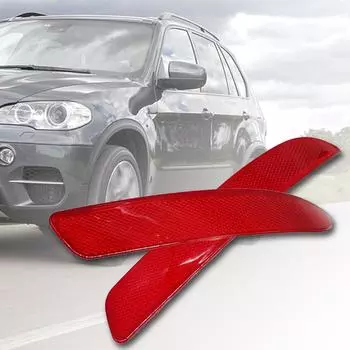 Отражатель заднего бампера 63217158949 Отражатель стоп-сигнала заднего бампера совместим с X5 E70 2006-2013 CHINA