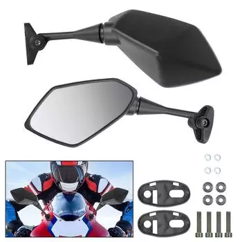 Отражатели боковые зеркала 2 шт./пара для HONDA CBR600RR 2003 -2011 CBR900 1998-2003 CBR1000RR 2004-2007 зеркало заднего вида для мотоцикла из углеродного волокна черного цвета Black