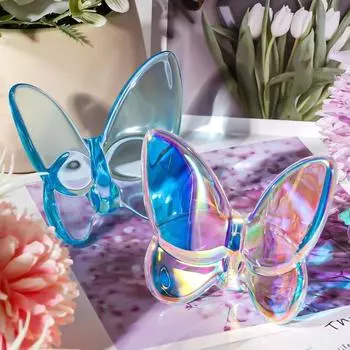 Отражающее стекло Бабочка Орнамент Многоцветная Бабочка Орнамент Статуя Подарки S