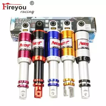 Отрегулируйте 280 мм 290 мм заднюю подвеску мотоцикла демпфирование отскока амортизаторы вилка 12 мм 10 мм скутер грязевой мотоцикл демпфер вибрации