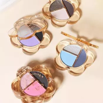 Отрезанные тени для век, палитра теней для век с тонкими мерцающими жемчужными цветами, продвинутый макияж землистого цвета.