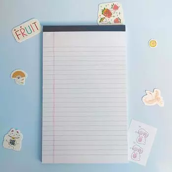 Отрывной блокнот для документов Офисные принадлежности Отрывные страницы с защитой от чернил Письменные листы Бумага для записей Простая линованная бумага Книга для заметок розовый