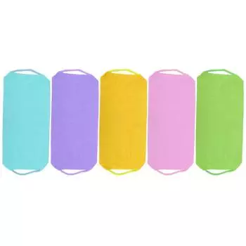 Отшелушивающая мочалка, эластичный скраб для душа, очищающий массажный ремешок для банного полотенца Yellow