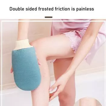 Отшелушивающая перчатка - Отшелушивающая перчатка для омертвевшей кожи Ванна Отшелушивающие перчатки для душа Спа Массаж Скраб для тела жёлтый