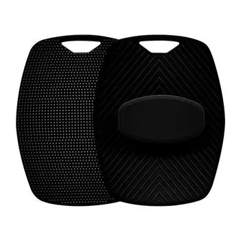 Отшелушивающая силиконовая щетка для умывания с нескользящей ручкой, скраб для тела, очищает и массирует кожу, аксессуары для ванной комнаты, щетка для ванны чёрный