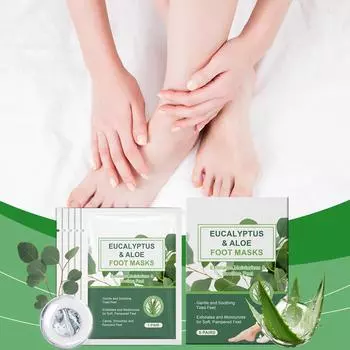 Отшелушивающая увлажняющая маска для ног Мягко очищает и увлажняет кожу ног