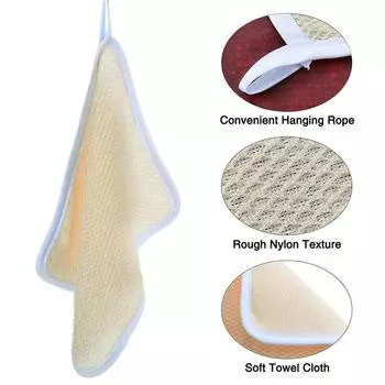 Отшелушивающие салфетки для мытья лица и тела, полотенце, мягкая ткань плетения, массажная банная ткань для женщин и мужчин