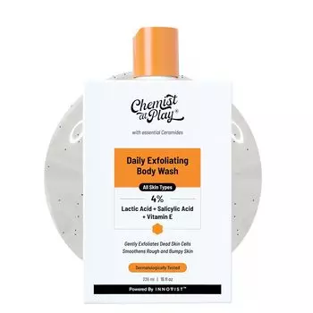 Отшелушивающий гель для душа 236 мл | Витамин E) | Без парабенов и SLS | Удаляет загар | Предотвращает сухость, грубость и неровности кожи | Мужчины и женщины 236ml