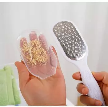 Отшелушивающий шлифовальный станок для ног удаляет мозоли и натирает подошвы для ног. Домашние натирающие подошвы для пяток. Доски для ног из нержавеющей стали, легко поддающиеся чистке. OPP bag белый