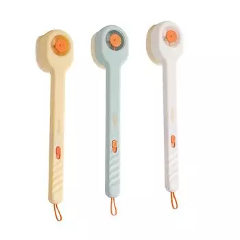 Отшелушивающий скраб для тела, инструмент для глубокой очистки с дозатором мыла, мягкая щетка для ванны, щетка для спины, щетка для душа для ванной комнаты и дома жёлтый