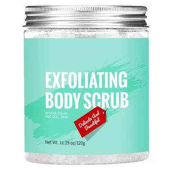 Отшелушивающий скраб для тела уменьшает загрязнения, помогает осветлить кожу и глубоко очищает ее. One Size зелёный