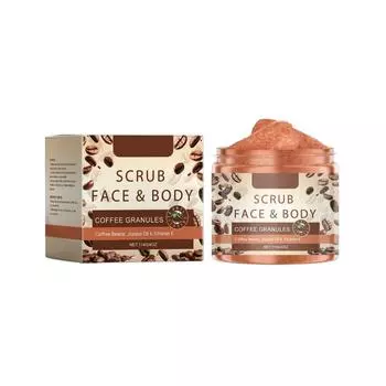 Отшелушивающий скраб-гель на основе кофе увлажняет нежную кожу в течение длительного времени и мягко улучшает состояние грубой кожи One Size
