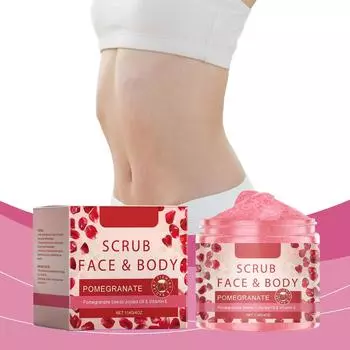 Отшелушивающий скраб-гель с гранатом нежно очищает и увлажняет все тело, обеспечивая нежный уход за кожей.