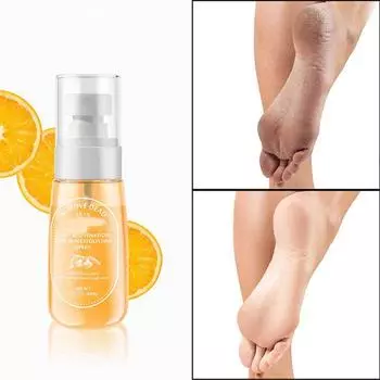 Отшелушивающий спрей для ног, кожи рук, глубокое очищение, педикюр, отшелушивающее средство для омертвевшей кожи, отбеливающая маска для ног, уход за красотой 60ML