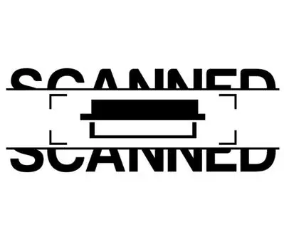 Отсканированный Printtoo резиновый штамп с предварительно нанесенной краской для офиса - канцелярские товары для домашнего офиса, 47 x 20 мм чёрный