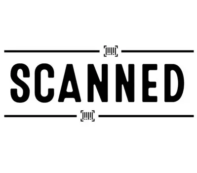 Отсканированный Printtoo резиновый штамп с предварительно нанесенной краской для офиса - канцелярские товары для домашнего офиса, 47 x 20 мм чёрный