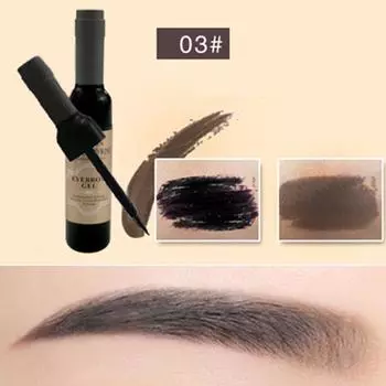 Отслаивающийся гель для татуировки бровей, черный кофе, серый, красное вино, гель для татуировки для бровей, водостойкий отшелушивающий гель для татуировки бровей, краска для бровей 03 gray&black