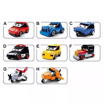 Отступить спортивный гоночный автомобиль модель автомобиля строительные блоки игрушечные кирпичи набор из 8 подарков для мальчиков и детей No Box