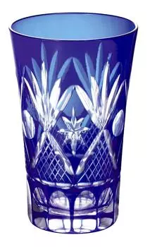 Otsuka Glass Kiriko Glass Sip Презентация пива Рури 41H326 (в коробке) 65H105мм