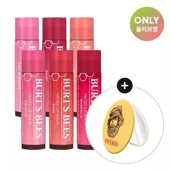 Оттеночный бальзам для губ Burt s Bees 6 цветов, корейская косметика hibiscus
