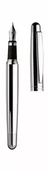 otto hutt Перьевая ручка Otto Hutt D02 DESIGN02 Гладкая платиновая серебряная CT Extra Fine Point EF 038-61045