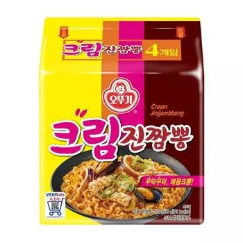 Ottogi Cream Jin Jjamppong, 4 pieces