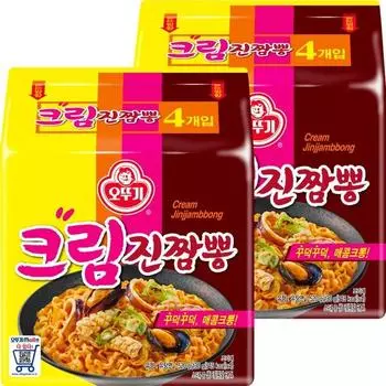 Ottogi Cream Jin Jjamppong, 8 pieces