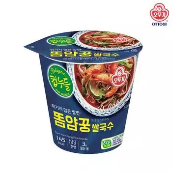 Ottogi Cup Noodle Dome Yang Goong Flavor Rice Noodle 44g (5 различных количеств) 1