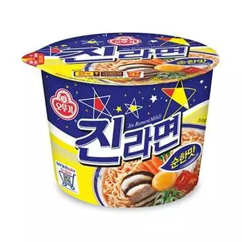 Ottogi Jin Ramen Mild большая чашка 110г (3 варианта) 2PCS