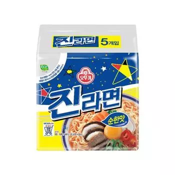 Ottogi Jin Ramyun Mild Flavor 120g, 5 pieces