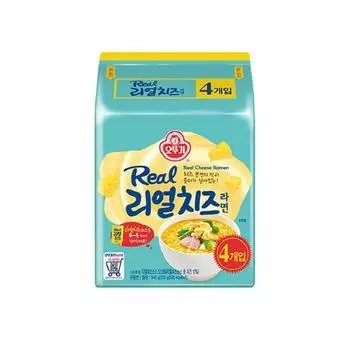 Ottogi Real Cheese Ramen 135 г x 4 шт.