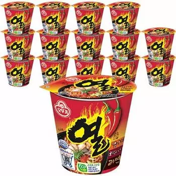 Ottogi Yeol Ramyun Mini Cup 62 g, 15 pieces