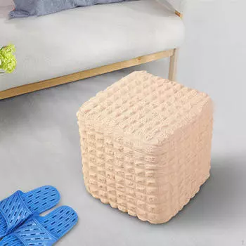 Оттоманский чехол размером 10–13 дюймов, табурет, который можно стирать в машине. Съемные мягкие чехлы из полиэстера для New Light Coffee