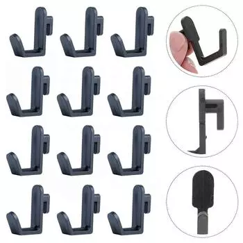 Отверстие для крепления на стену Крючок для доски J-образной формы Комплект для фиксации стеллажа для хранения Органайзер для наклонной вешалки Крючок для перфорированной доски Инструмент для крепления белый