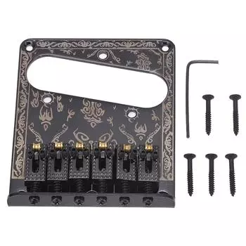Отверстие для установки звукоснимателя с фиксированным мостом для электрогитары с одной катушкой для запасных частей TL, аксессуары Black