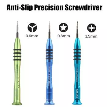 Отвертка 1,5 мм PH000 Phillips 0,8 мм P2 Pentalobe 0,6 мм Y000 Tri-point для iPhone 7 8 Plus X XS 11 12 13 Pro Набор инструментов для ремонта