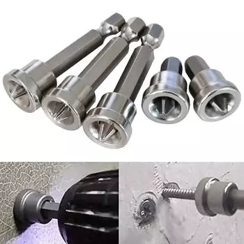 Отвертка бита головка отвертки серебряная деревообработка