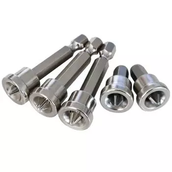 Отвертка-бита Винт-бита Головка отвертки Серебряная Деревообработка