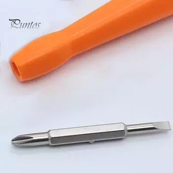 Отвертка для кольцевого дверного звонка, замена батареи дверного звонка, двусторонняя отвертка, подходит для видеодверного звонка коричневый