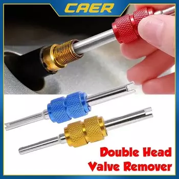 Отвертка для снятия золотника автомобильной шины, двухсторонний инструмент для ремонта автомобильного велосипедного колеса, универсальный ключ для установки кондиционера синий