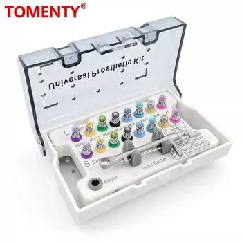 Отвертка для зубного имплантата, красочный динамометрический ключ, трещотка 10-70NCM с 16 шт., отвертка, универсальный набор инструментов для реставрации 1 Kit