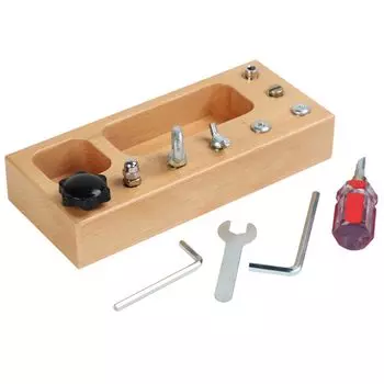 Отвертка Интерактивное Обучение Образовательный Ежедневник Для Возраста 6 и Старше [Шандини] Игрушка, Игрушка, Инструмент, Игрушка, Мероприятия, Обучение, Концентрация, Деревянный,